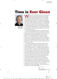 Titelbild der Ausgabe 7/2021 von Time is Ever Given. Zeitschriften als Abo oder epaper bei United Kiosk online kaufen.