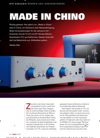 Titelbild der Ausgabe 7/2021 von MADE IN CHINO. Zeitschriften als Abo oder epaper bei United Kiosk online kaufen.