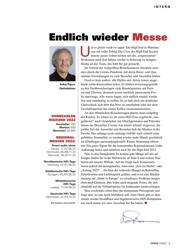 Titelbild der Ausgabe 7/2022 von Endlich wieder Messe. Zeitschriften als Abo oder epaper bei United Kiosk online kaufen.