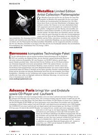 Titelbild der Ausgabe 8/2022 von Advance Paris bringt Vor- und Endstufe sowie CD-Player und -Laufwerk. Zeitschriften als Abo oder epaper bei United Kiosk online kaufen.