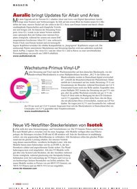 Titelbild der Ausgabe 10/2022 von Neue V5-Netzfilter-Steckerleisten von Isotek. Zeitschriften als Abo oder epaper bei United Kiosk online kaufen.