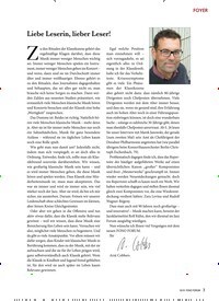 Titelbild der Ausgabe 10/2019 von FOYER: Liebe Leserin, lieber Leser!. Zeitschriften als Abo oder epaper bei United Kiosk online kaufen.