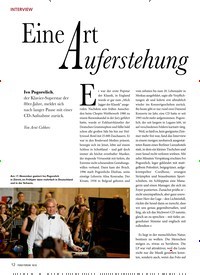 Titelbild der Ausgabe 10/2019 von INTERVIEW: Eine Art uferstehung. Zeitschriften als Abo oder epaper bei United Kiosk online kaufen.