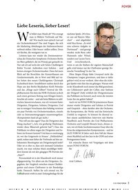 Titelbild der Ausgabe 11/2019 von FOYER: Liebe Leserin, lieber Leser!. Zeitschriften als Abo oder epaper bei United Kiosk online kaufen.