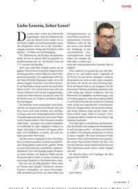 Titelbild der Ausgabe 12/2019 von FOYER: Liebe Leserin, lieber Leser!. Zeitschriften als Abo oder epaper bei United Kiosk online kaufen.