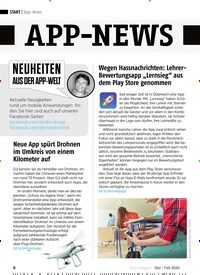 Titelbild der Ausgabe 1/2020 von Wegen Hassnachrichten: Lehrer-Bewertungsapp „Lernsieg“ aus dem Play Store genommen. Zeitschriften als Abo oder epaper bei United Kiosk online kaufen.
