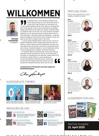 Titelbild der Ausgabe 2/2020 von WILLKOMMEN. Zeitschriften als Abo oder epaper bei United Kiosk online kaufen.