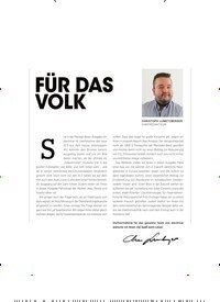 Titelbild der Ausgabe 3/2020 von FÜR DAS VOLK. Zeitschriften als Abo oder epaper bei United Kiosk online kaufen.
