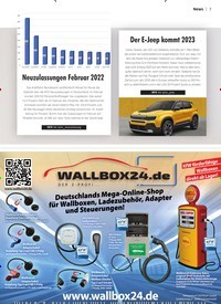 Titelbild der Ausgabe 2/2022 von Der E-Jeep kommt 2023. Zeitschriften als Abo oder epaper bei United Kiosk online kaufen.