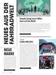 Titelbild der Ausgabe 1/2022 von E-Bike WM 2022. Zeitschriften als Abo oder epaper bei United Kiosk online kaufen.