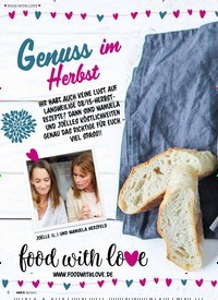 Titelbild der Ausgabe 6/2019 von FOOD WITH LOVE: Genuss im Herbst. Zeitschriften als Abo oder epaper bei United Kiosk online kaufen.