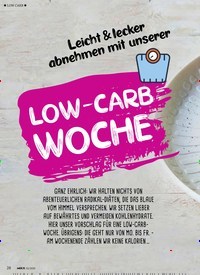 Titelbild der Ausgabe 2/2020 von Leicht & lecker abnehmen mit unserer: LOW -CARB WOCHE. Zeitschriften als Abo oder epaper bei United Kiosk online kaufen.