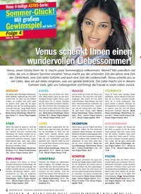 Titelbild der Ausgabe 28/2022 von Venus schenkt Ihnen einen wunder vollen Liebessommer!. Zeitschriften als Abo oder epaper bei United Kiosk online kaufen.