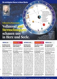 Titelbild der Ausgabe 32/2022 von Vollmond im Wassermann: Vollmond und Sternschnuppen schauen uns in Herz und Seele.. Zeitschriften als Abo oder epaper bei United Kiosk online kaufen.