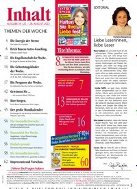 Titelbild der Ausgabe 34/2022 von Liebe Leserinnen, liebe Leser. Zeitschriften als Abo oder epaper bei United Kiosk online kaufen.