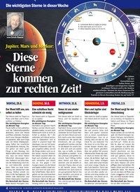 Titelbild der Ausgabe 35/2022 von Jupiter, Mars und Merkur: Diese Sterne kommen zur rechten Zeit!. Zeitschriften als Abo oder epaper bei United Kiosk online kaufen.