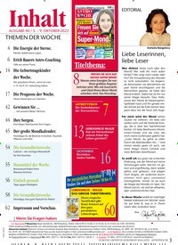 Titelbild der Ausgabe 40/2022 von Liebe Leserinnen, liebe Leser. Zeitschriften als Abo oder epaper bei United Kiosk online kaufen.