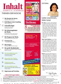 Titelbild der Ausgabe 43/2022 von Liebe Leserinnen, liebe Leser. Zeitschriften als Abo oder epaper bei United Kiosk online kaufen.