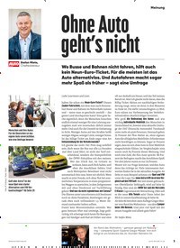 Titelbild der Ausgabe 13/2022 von Ohne Auto geht’s nicht. Zeitschriften als Abo oder epaper bei United Kiosk online kaufen.