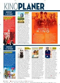 Titelbild der Ausgabe 21/2022 von KINOPlaner. Zeitschriften als Abo oder epaper bei United Kiosk online kaufen.