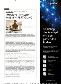Titelbild der Ausgabe 6/2020 von INTERVIEW: SCHAUMSTOFFE WEGERICH: UMSTELLUNG AUF MASKEN-FERTIGUNG. Zeitschriften als Abo oder epaper bei United Kiosk online kaufen.