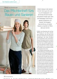 Titelbild der Ausgabe 9/2013 von Gesetze und Verordnungen: Das Pflichtenheft fürs Bauen und Sanieren. Zeitschriften als Abo oder epaper bei United Kiosk online kaufen.