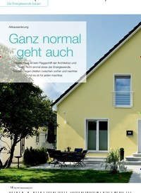 Titelbild der Ausgabe 9/2015 von Altbausanierung: Ganz normal geht auch. Zeitschriften als Abo oder epaper bei United Kiosk online kaufen.