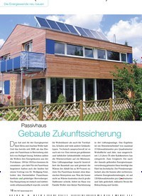 Titelbild der Ausgabe 10/2016 von Passivhaus: Gebaute Zukunftssicherung. Zeitschriften als Abo oder epaper bei United Kiosk online kaufen.