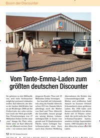 Titelbild der Ausgabe 6/2009 von Vom Tante-Emma-Laden zum größten deutschen Discounter. Zeitschriften als Abo oder epaper bei United Kiosk online kaufen.