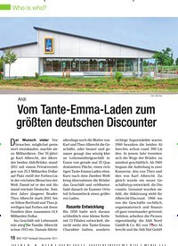 Titelbild der Ausgabe 7/2011 von Aldi: Vom Tante-Emma-Laden zum größten deutschen Discounter. Zeitschriften als Abo oder epaper bei United Kiosk online kaufen.
