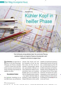 Titelbild der Ausgabe 4/2010 von Hausplanung: Kühler Kopf in heißer Phase. Zeitschriften als Abo oder epaper bei United Kiosk online kaufen.
