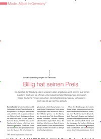 Titelbild der Ausgabe 4/2009 von Arbeitsbedingungen in Fernost: Billig hat seinen Preis. Zeitschriften als Abo oder epaper bei United Kiosk online kaufen.