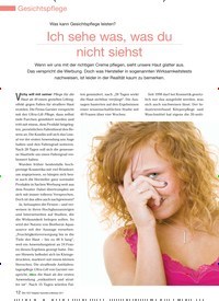 Titelbild der Ausgabe 98/2011 von Was kann Gesichtspflege leisten? Ich sehe was, was du nicht siehst. Zeitschriften als Abo oder epaper bei United Kiosk online kaufen.