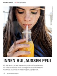 Titelbild der Ausgabe 10/2018 von TEST ORANGENSAFT: INNEN HUI, AUSSEN PFUI. Zeitschriften als Abo oder epaper bei United Kiosk online kaufen.