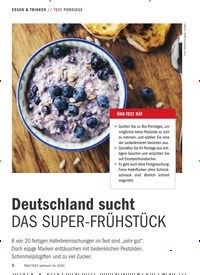 Titelbild der Ausgabe 10/2019 von TEST PORRIDGE: Deutschland sucht DAS SUPER-FRÜHSTÜCK. Zeitschriften als Abo oder epaper bei United Kiosk online kaufen.