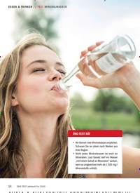 Titelbild der Ausgabe 10/2019 von TEST MINERALWASSER: KLAR WIE QUELLWASSER. Zeitschriften als Abo oder epaper bei United Kiosk online kaufen.