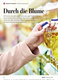 Titelbild der Ausgabe 10/2021 von TEST Sonnenblumenöl: Durch die Blume. Zeitschriften als Abo oder epaper bei United Kiosk online kaufen.