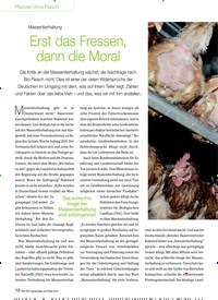 Titelbild der Ausgabe 9/2014 von Massentierhaltung: Erst das Fressen, dann die Moral. Zeitschriften als Abo oder epaper bei United Kiosk online kaufen.