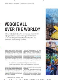 Titelbild der Ausgabe 11/2018 von INTERNATIONALER VERGLEICH: VEGGIE ALL OVER THE WORLD?. Zeitschriften als Abo oder epaper bei United Kiosk online kaufen.