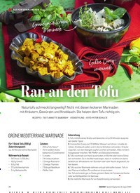 Titelbild der Ausgabe 11/2022 von Ran an den Tofu. Zeitschriften als Abo oder epaper bei United Kiosk online kaufen.