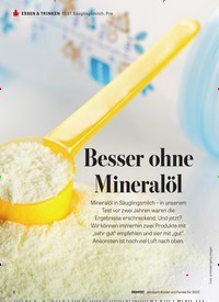 Titelbild der Ausgabe 12/2021 von TEST Säuglingsmilch, Pre - Besser ohne Mineralöl. Zeitschriften als Abo oder epaper bei United Kiosk online kaufen.