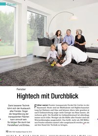 Titelbild der Ausgabe 11/2012 von Fenster: Hightech mit Durchblick. Zeitschriften als Abo oder epaper bei United Kiosk online kaufen.