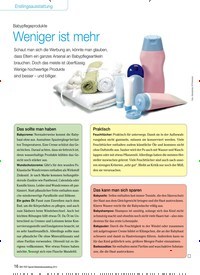 Titelbild der Ausgabe 5/2013 von Babypflegeprodukte: Weniger ist mehr. Zeitschriften als Abo oder epaper bei United Kiosk online kaufen.