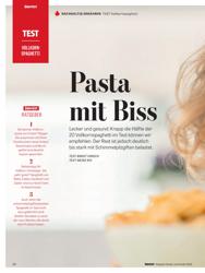 Titelbild der Ausgabe 9/2020 von TEST: VOLLKORN-SPAGHETTI - Pasta mit Biss. Zeitschriften als Abo oder epaper bei United Kiosk online kaufen.