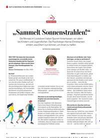 Titelbild der Ausgabe 9/2021 von „Sammelt Sonnenstrahlen!“. Zeitschriften als Abo oder epaper bei United Kiosk online kaufen.