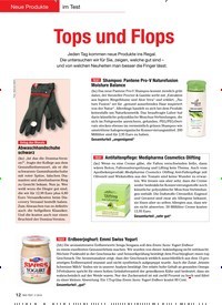 Titelbild der Ausgabe 2/2010 von Neue Produkte: im Test: Tops und Flops. Zeitschriften als Abo oder epaper bei United Kiosk online kaufen.