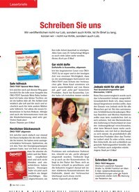 Titelbild der Ausgabe 4/2010 von Leserbriefe: Schreiben Sie uns. Zeitschriften als Abo oder epaper bei United Kiosk online kaufen.