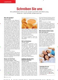 Titelbild der Ausgabe 10/2010 von Leserbriefe: Schreiben Sie uns. Zeitschriften als Abo oder epaper bei United Kiosk online kaufen.