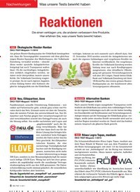 Titelbild der Ausgabe 2/2011 von Nachwirkungen: Was unsere Tests bewirkt haben: Reaktionen. Zeitschriften als Abo oder epaper bei United Kiosk online kaufen.