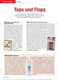 Titelbild der Ausgabe 3/2011 von Neue Produkte: im Test: Tops und Flops. Zeitschriften als Abo oder epaper bei United Kiosk online kaufen.